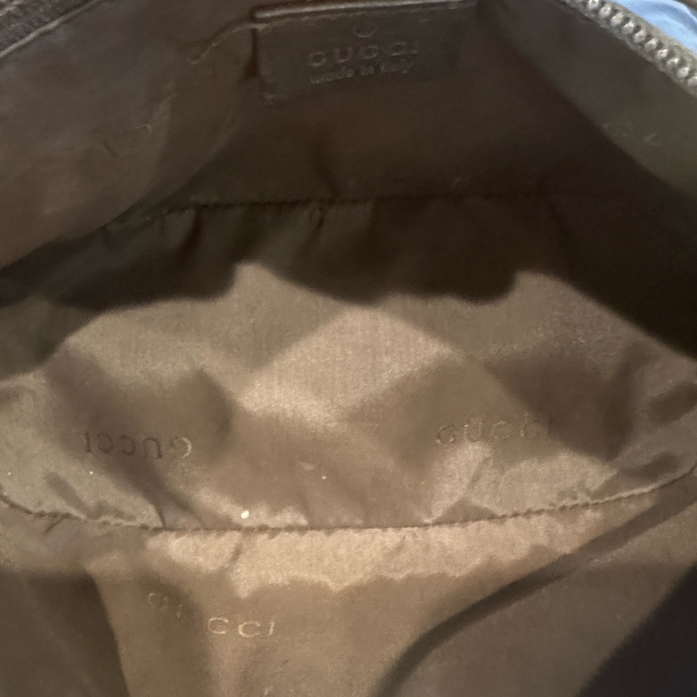 Gucci Black Shoulder Bag Leather/Suede Authentic Vintage Y2K - Picture 9 of 9